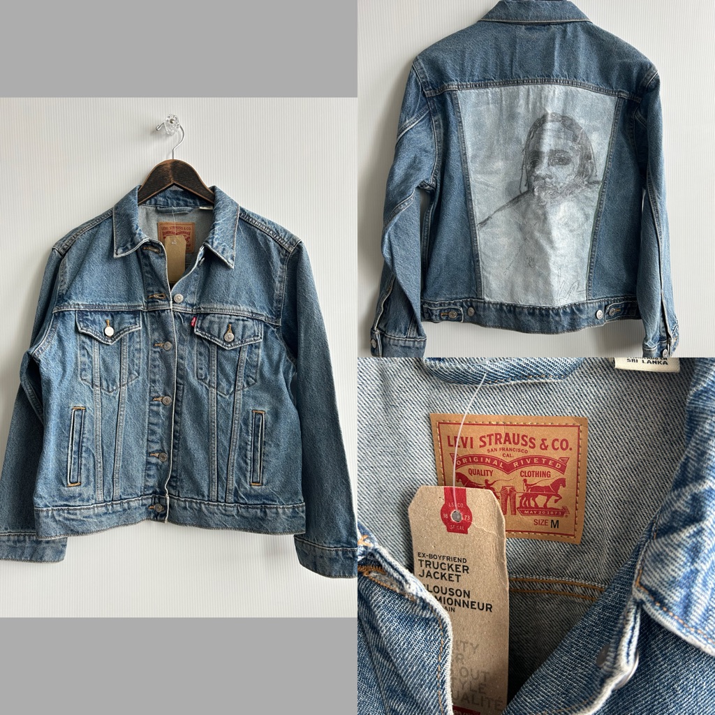 M New Levi's Denim Jacket- Back Graphic